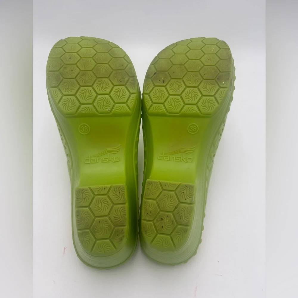 Dansko Bright Green Women's Clogs - Picture 9 of 10